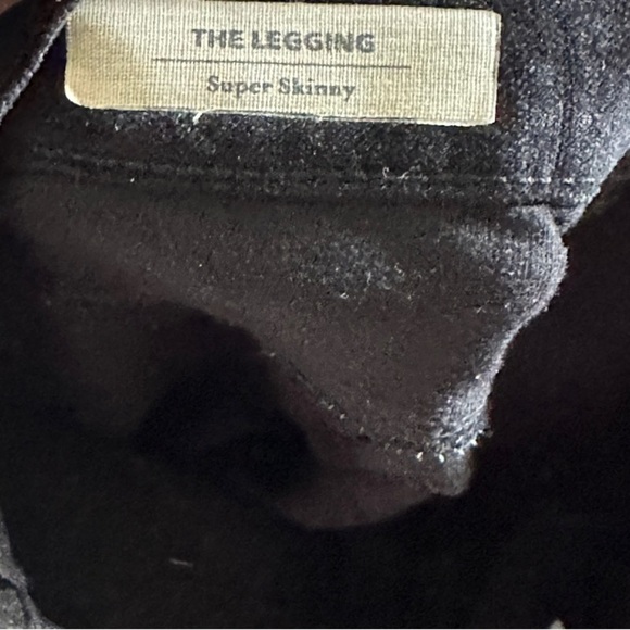 AG The Legging Super Skinny Black Velvet Pants - Picture 7 of 8